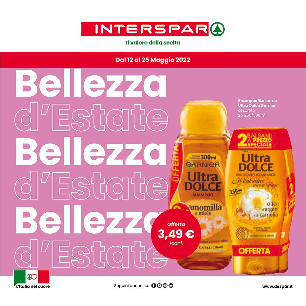 Promo Interspar - Bellezza d’Estate - Valida dal 12 al 25 maggio 2022.